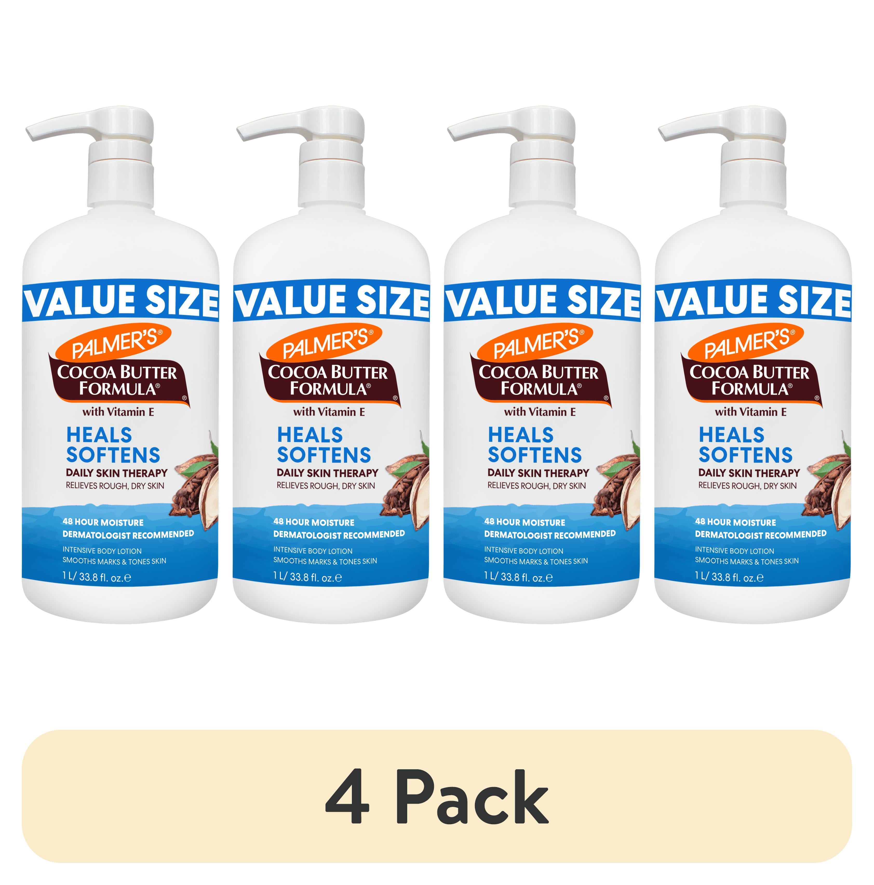 (4 pack) Palmer's Cocoa Butter Formula Daily Skin Therapy Body Lotion for Dry Skin, 33.8 fl. oz.