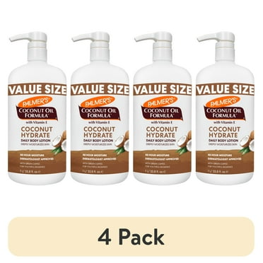 (4 pack) Palmer's Coconut Oil Formula Body Lotion for Dry Skin, 33.8 fl. oz.