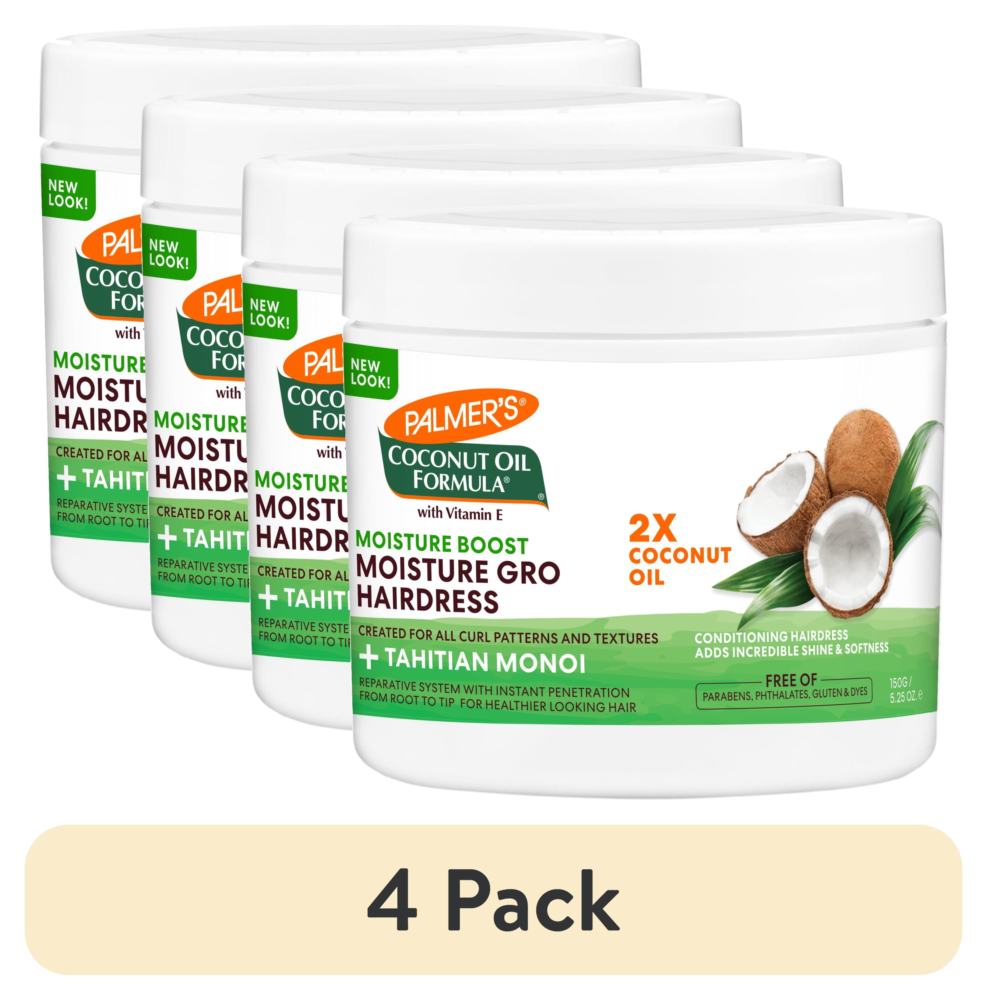 (4 pack) Palmer's Coconut Oil Formula Moisture Boost Gro Treatment, 5.25 oz.