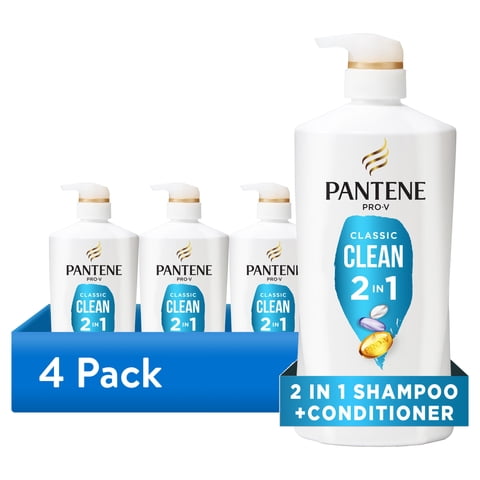 (4 pack) Pantene Pro-V Classic Clean 2in1 Shampoo and Conditioner, 27.7 fl oz