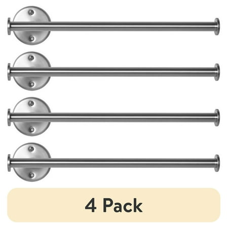 (4 pack) Mainstays Metal 14" x 4" x 2.75" Paper Towel Holder