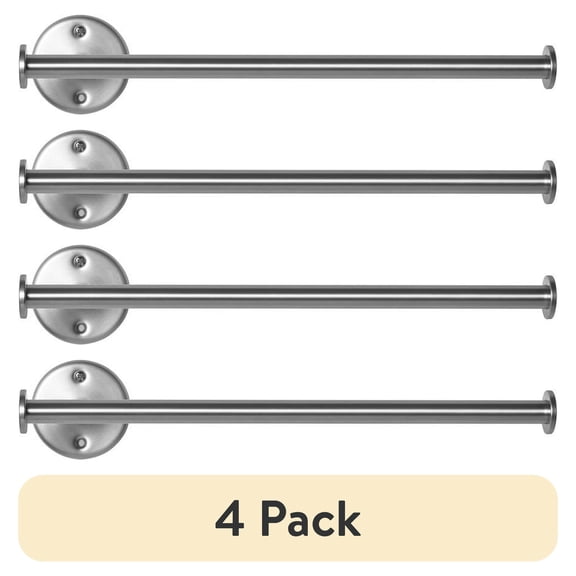(4 pack) Mainstays Metal 14" x 4" x 2.75" Paper Towel Holder