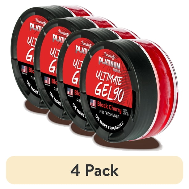 4 pack) Paradise Air Platinum Series Ultimate Gel 90 Air Freshener