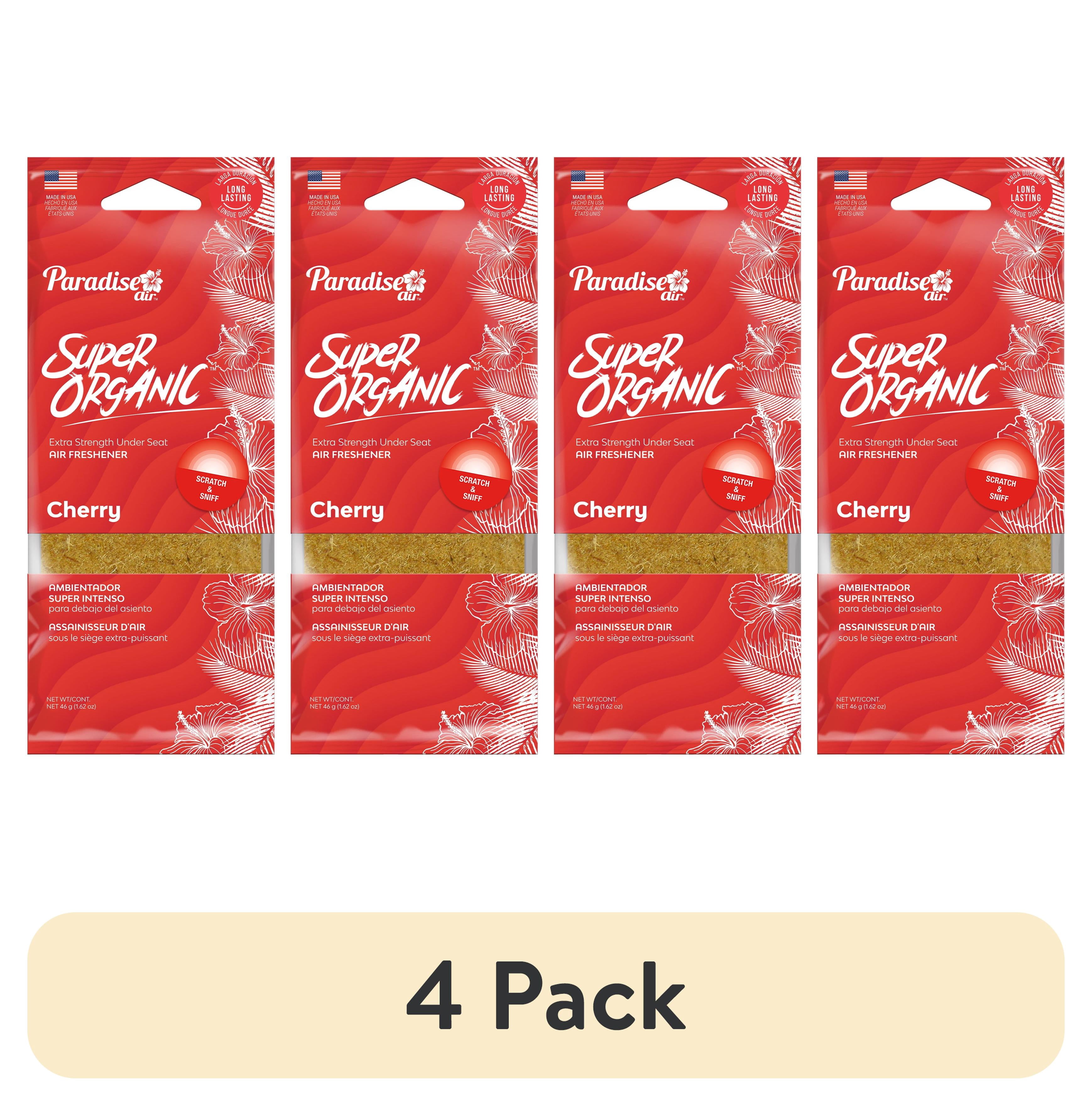 4 pack) Paradise Air Super Organic Extra Strength Air Freshener