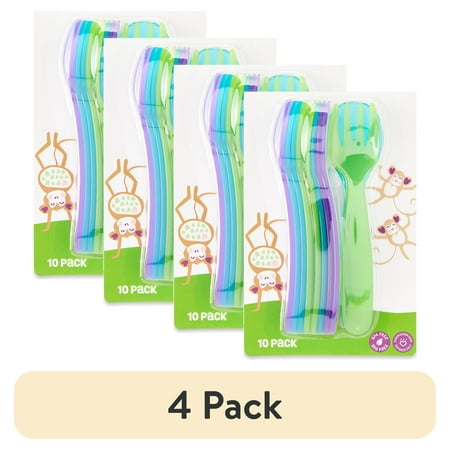 (4 pack) Parent's Choice Baby Feeding Fork & Spoon Set, Multicolor, 9+ Months, 10 Count price history and forecast - Parent's Choice 2189WM