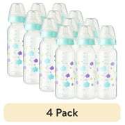 (4 pack) Parent's Choice Bottle, 3 Pack, 9 fl oz, Newborns, Unisex, Cloud Print