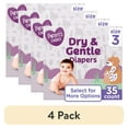 thumbnail image 1 of (4 pack) Parent's Choice Dry & Gentle Diapers Size 3, 35 Count (Select for More Options), 1 of 16