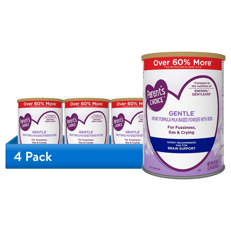 ro glp 1 cost walmart (4 pack) Parent's Choice Gentle Infant Formula Powder with Iron; for Fussiness, Gas and Crying, 32.8 oz