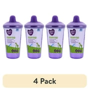 (4 pack) Parent's Choice Hard Spout Sippy Cup 6 Months+, Purple, 9 fl oz, 6 Months+