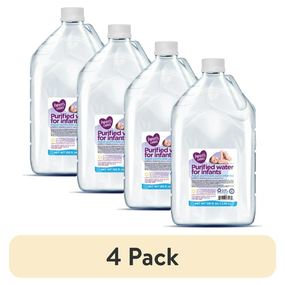 (4 pack) Parent's Choice Infant Water Net Wt. 120 fl. oz. (3.55 L)