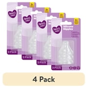 (4 pack) Parent's Choice Medium Flow Bottle Nipples, 3 Pack
