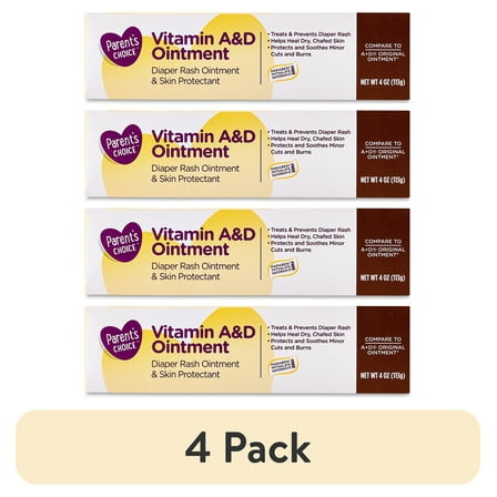 (4 pack) Parent's Choice Vitamin A and D Ointment, 4 oz