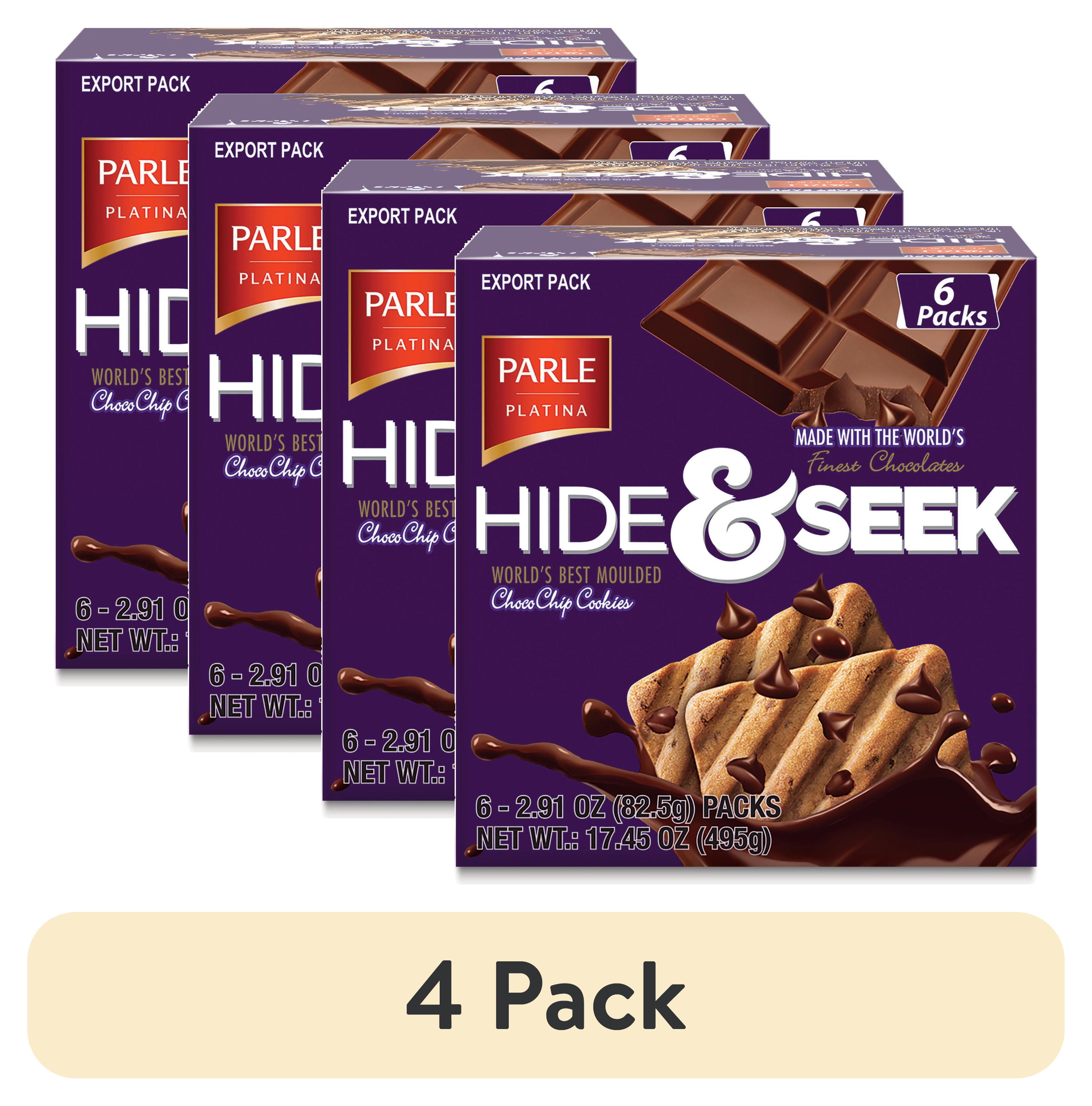 4 pack) Parle Hide & Seek Chocolate Chip Cookies, 17.45 oz, 6