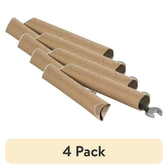 (4 pack) Partners Brand Crimped End Mailing Tubes,1-1/2x15",PK70 S1515K