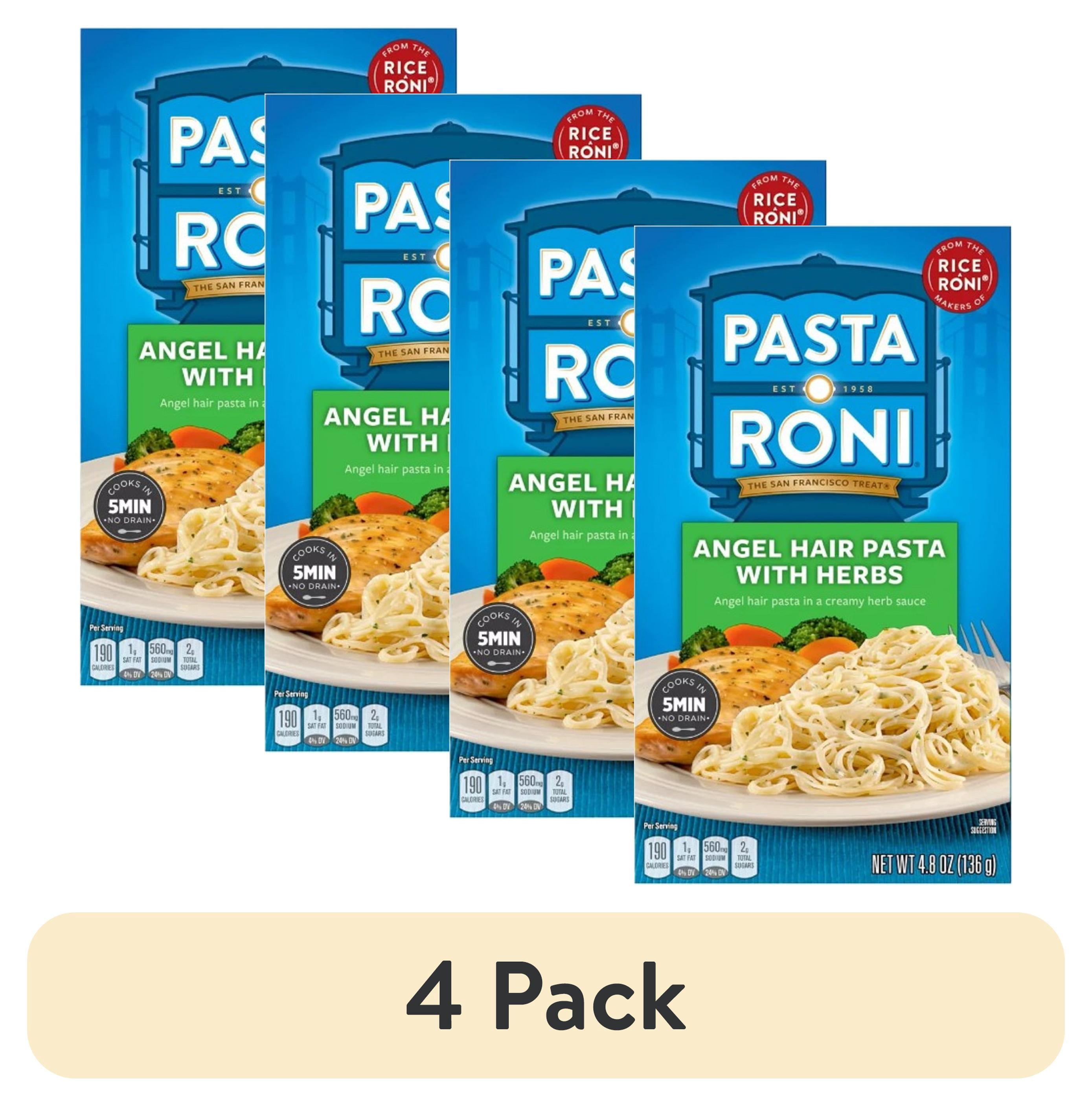 (4 pack) Pasta Roni Angel Hair Pasta with Herbs (Pack of 2) - Walmart.com