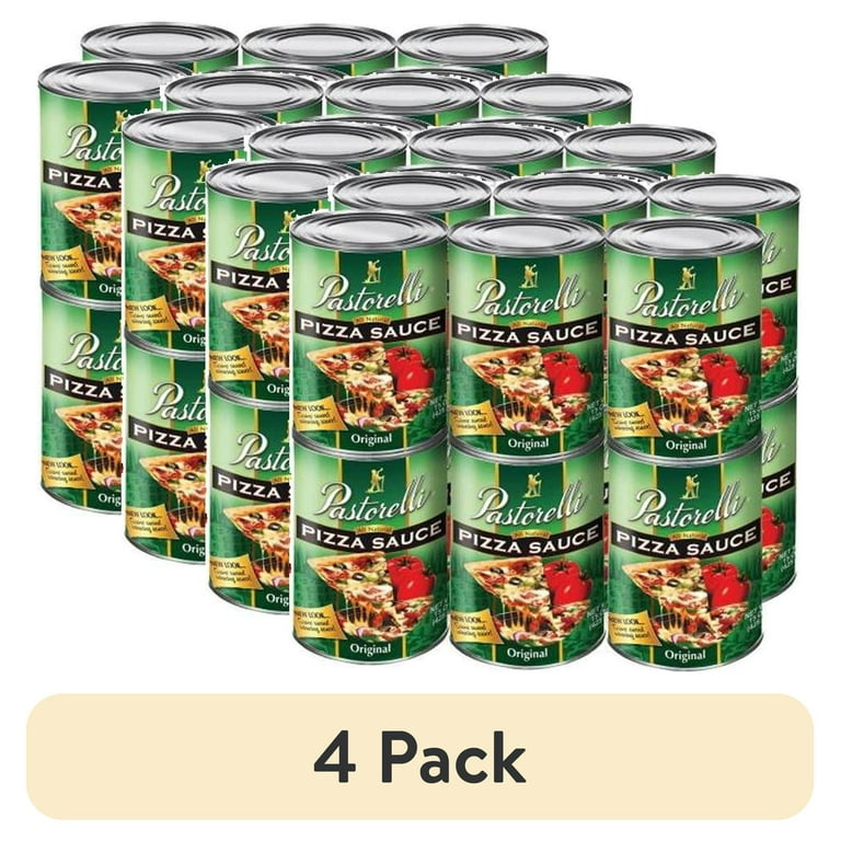 4 pack) Pastorelli Original Pizza Sauce Can, 15oz - Walmart.com