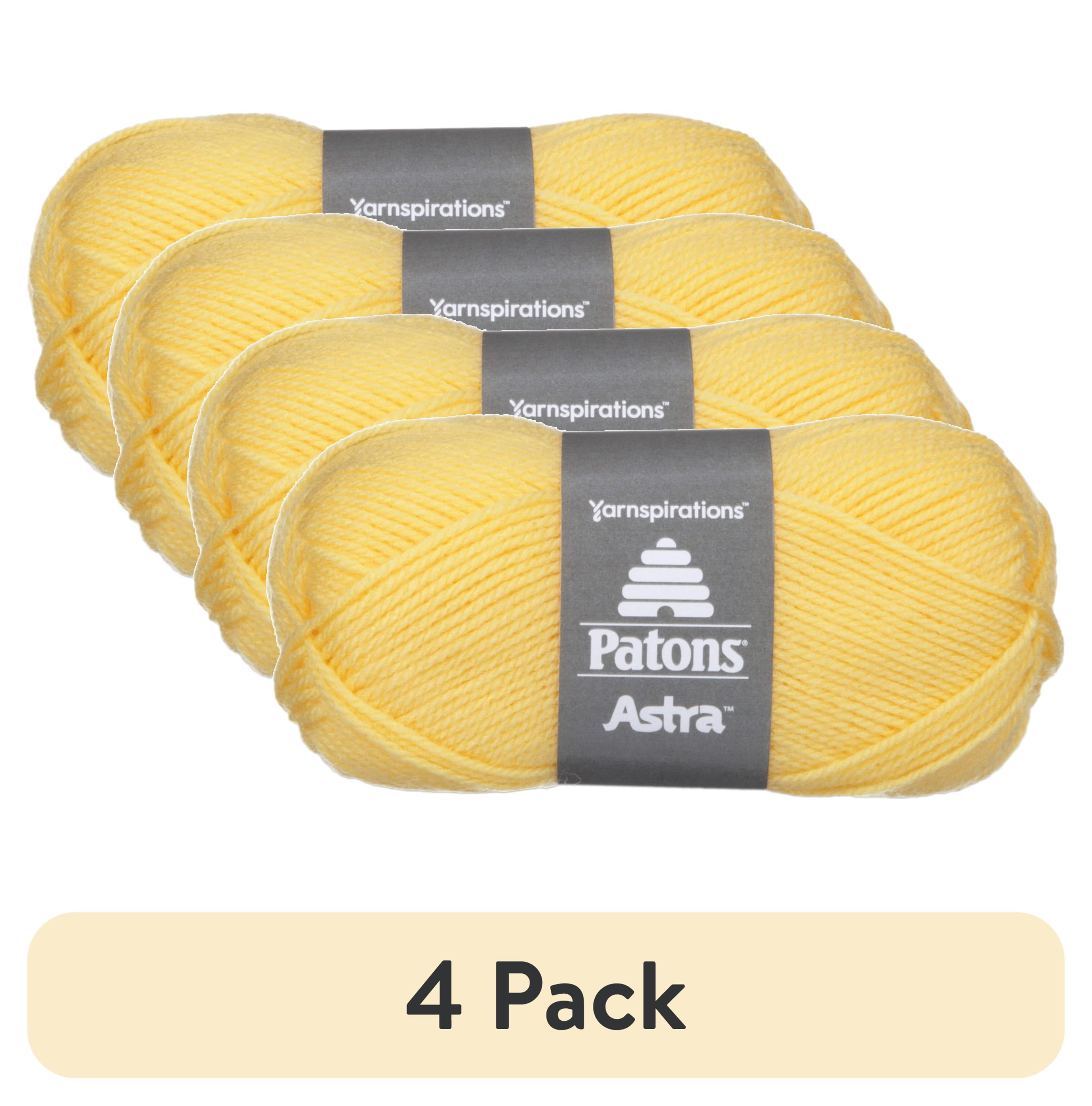 (4 pack) Patons Astra Yarn - Solids-Maize Yellow