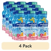 4 pack PediaSure Grow & Gain with Immune Support, 7g Protein, Strawberry, 8-fl-oz Bottle, Pack of 6