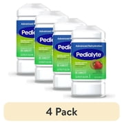 4 pack Pedialyte Advanced Rehydration Electrolyte Drink, Kiwi Berry, 1 Liter