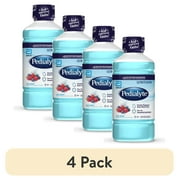 (4 pack) Pedialyte Electrolyte Drink, Iced Berry, 1 Liter