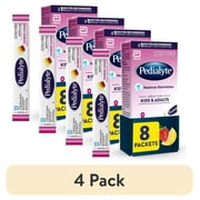 4 pack Pedialyte Electrolyte Powder, Strawberry Lemonade, 8 Powder Packets