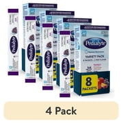 (4 pack) Pedialyte Electrolyte Powder, Electrolyte Drink, Variety Pack, Powder Sticks, 0.3 oz, 8 Count