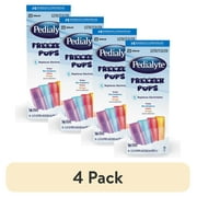 (4 pack) Pedialyte Electrolyte Solution Freezer Pops, Variety Pack, Pack of 16