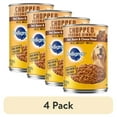 thumbnail image 1 of (4 pack) Pedigree Chopped Ground Dinner Beef, Bacon & Cheese Flavor Wet Dog Food For Adults, 22 Oz Can, 1 of 10