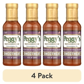 (4 pack) Peggy's Marinade & Dipping Sweet Heat 12 oz bottle