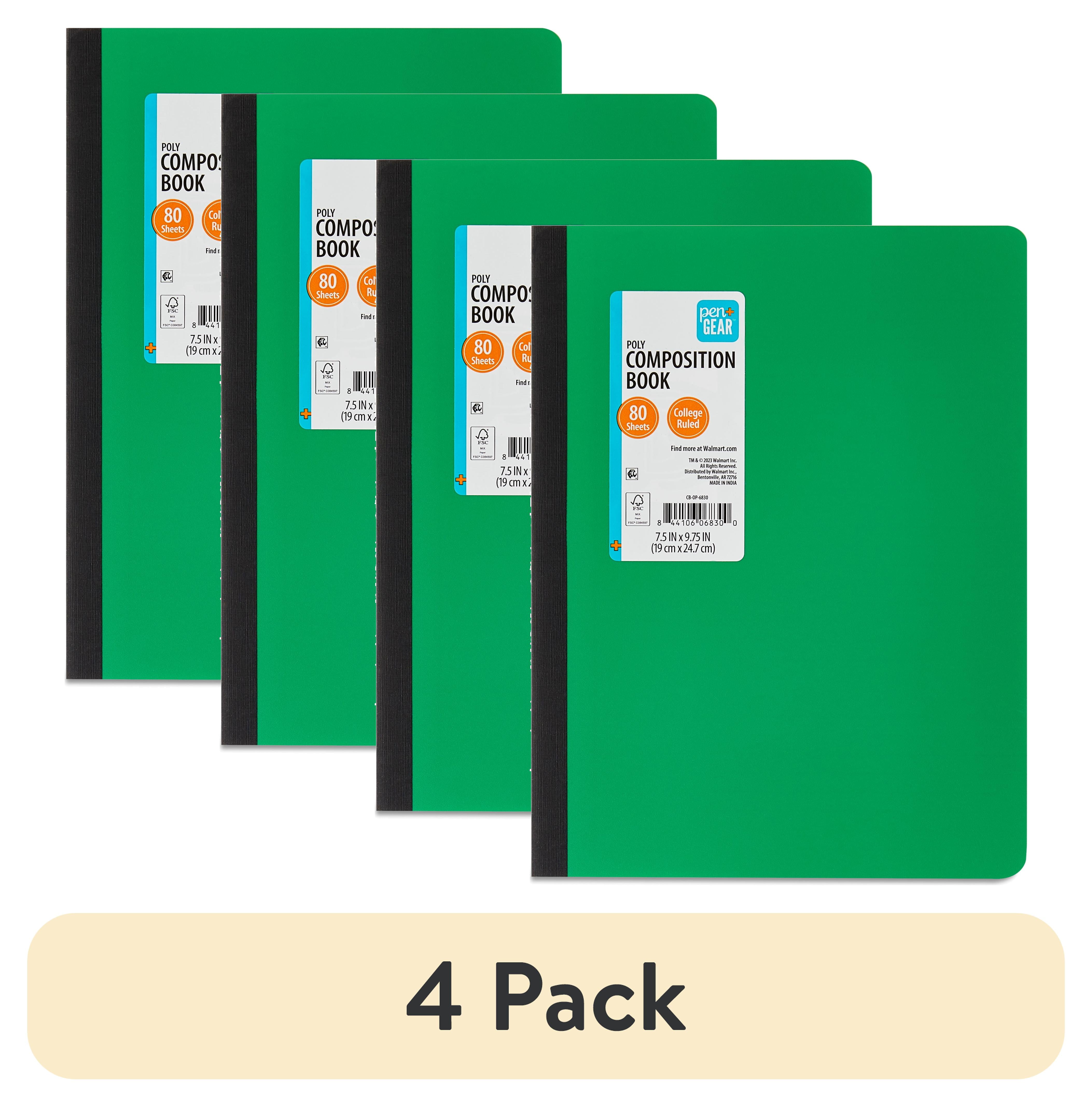 (4 pack) Pen+Gear Composition Book, College Ruled, 7.5