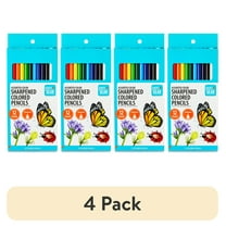 (4 pack) Pen+Gear Sharpened Colored Pencils, Assorted Colors, 12 Count