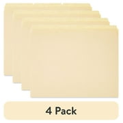 (4 pack) Pen+Gear Manila File Folders, Letter Size, 12 Count