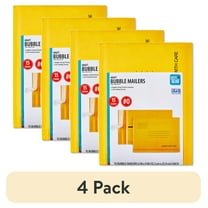 (4 pack) Pen+Gear Self-Sealing #0 Kraft Bubble Mailers, Padded Envelopes, 6" x 9", 15 Pack