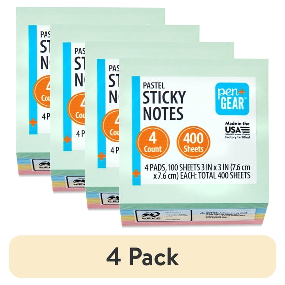 Mr. Pen- High-Quality Colored Sticky Notes Set of 12 Pads 3x3 inch ...