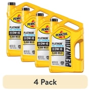 4 pack Pennzoil Platinum Full Synthetic 0W-16 Motor Oil, 5 Quart