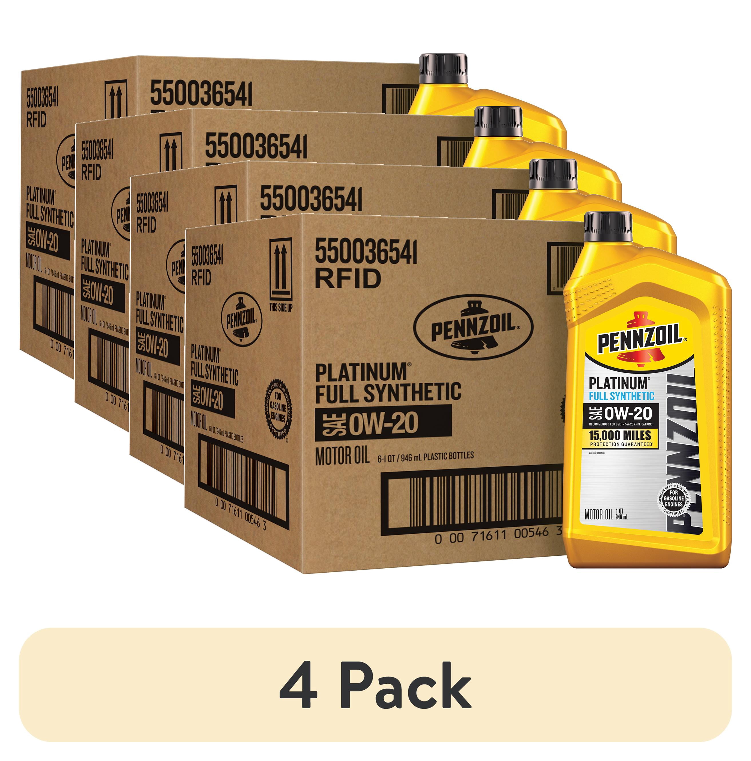 Pennzoil, Full Synthetic Motor Oil, 0W-20, 1-Quart - Walmart.com