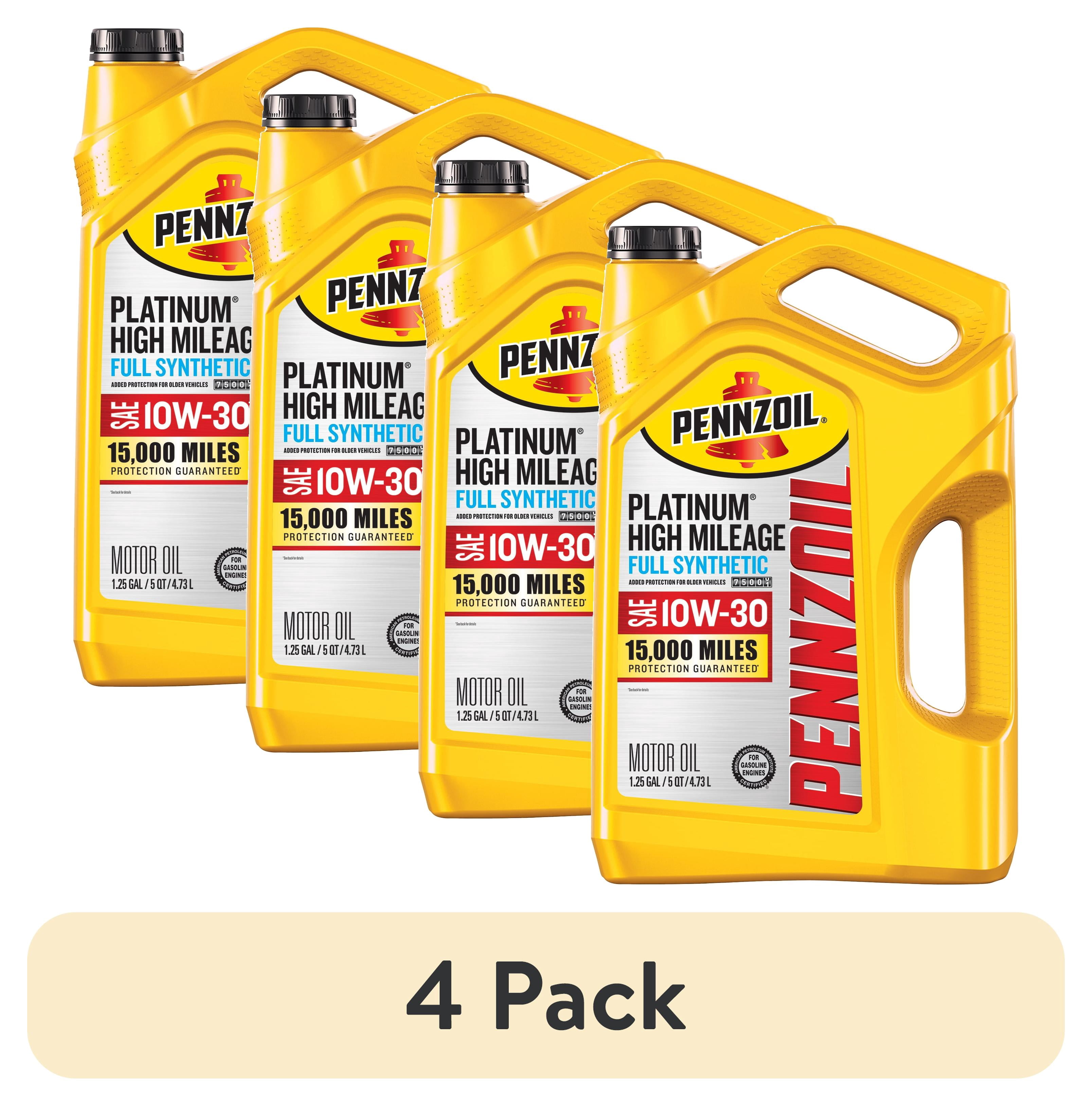 Pennzoil Platinum High Mileage 10W-30 Synthetic Motor Oil