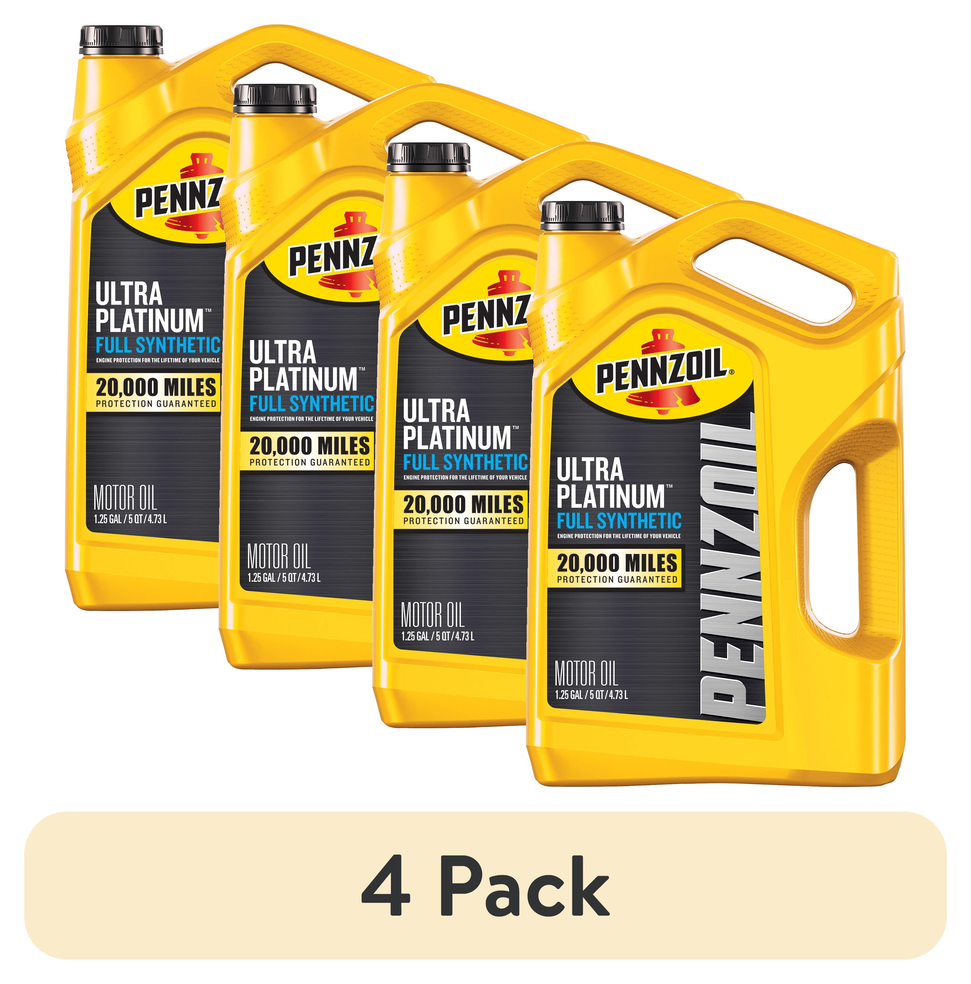 Pennzoil Ultra Platinum Full Synthetic 5W-30 Motor Oil, 5qt, 5pk
