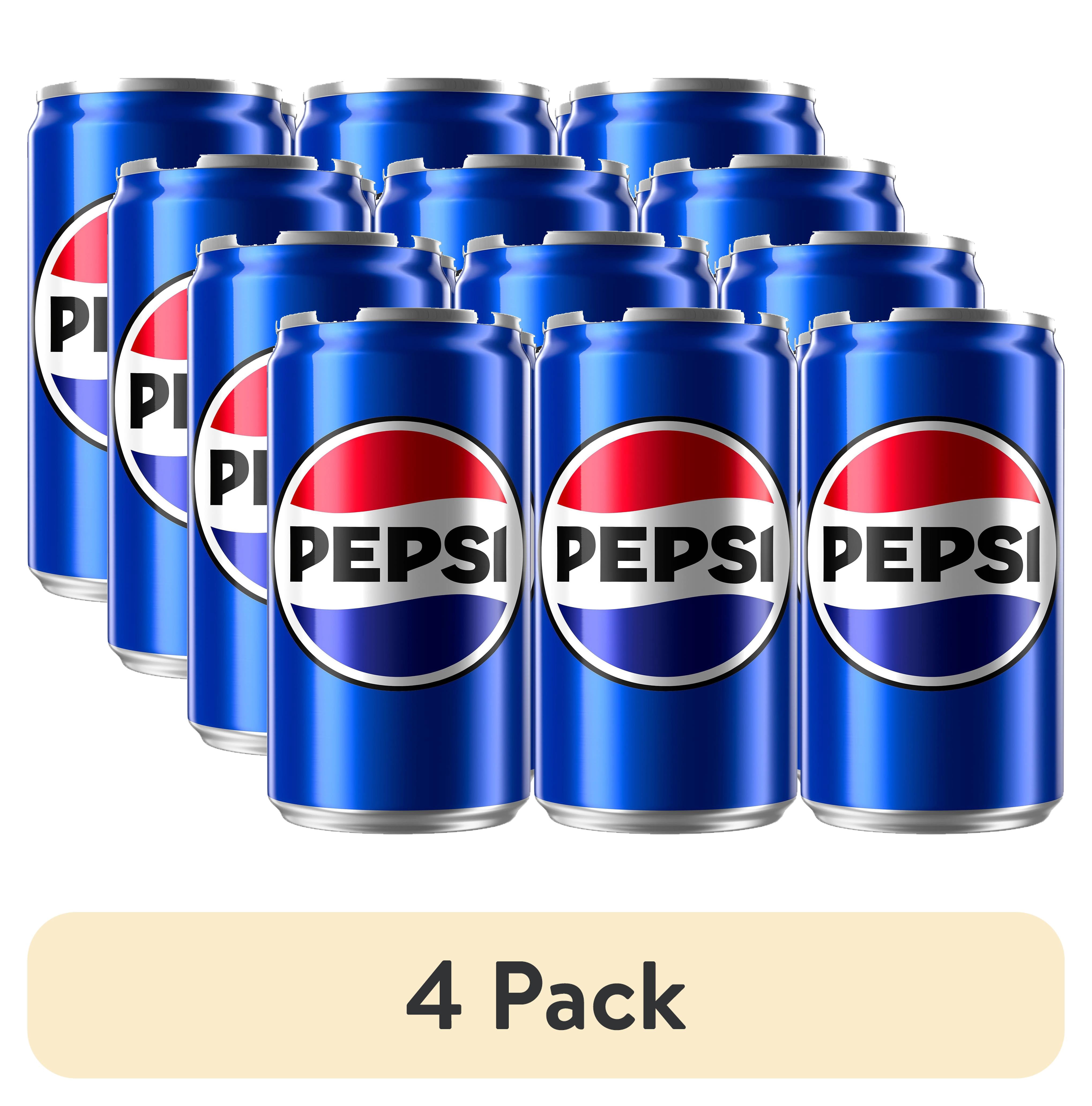 (4 pack) Pepsi Mini Cans, 7.5 Fl Oz, 6 Count