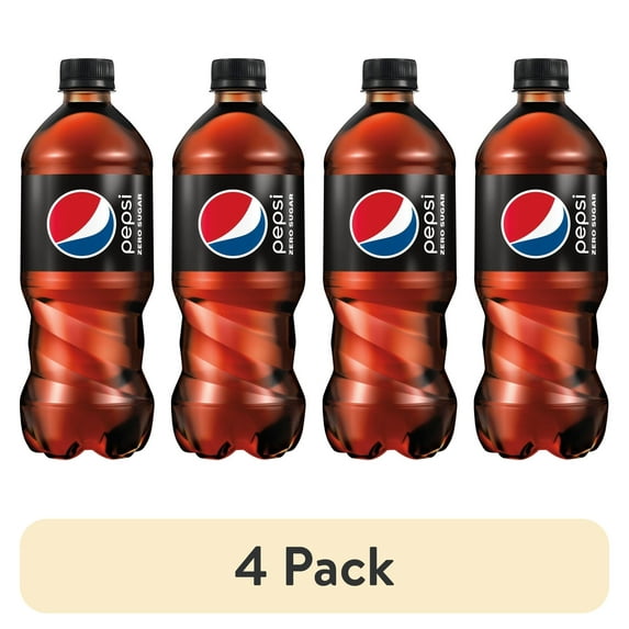 (4 pack) Pepsi Zero Sugar Cola - 20 oz- Pack of 2
