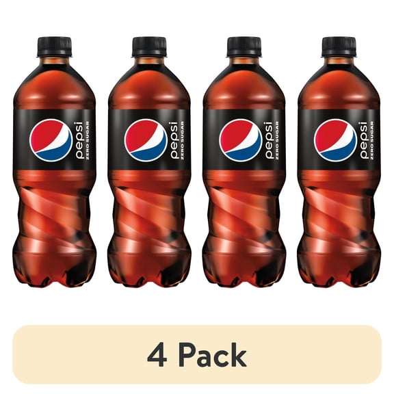 (4 pack) Pepsi Zero Sugar Cola - 20 oz- Pack of 2
