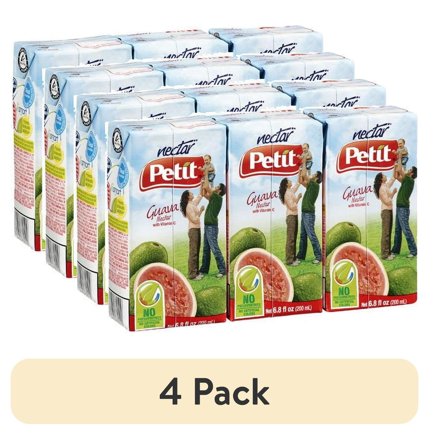 (4 pack) Petit Guava Nectar Juice 6.8 fl. oz, 3 Pack, Nectar Juice