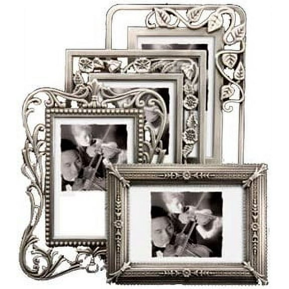 (4 pack) Pewter Petites 2 5x3 5 for memorable special event gifts sold in 4 s - 2.5x3.5