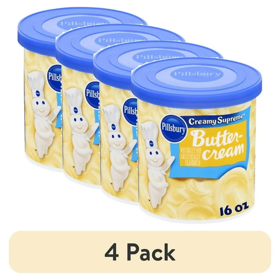 (4 pack) Pillsbury Frosting Creamy Supreme Buttercream