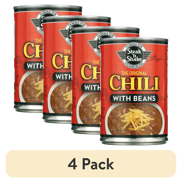 4 pack) Pinnacle Foods Steak 'N Shake Chili With Beans, 15 Oz