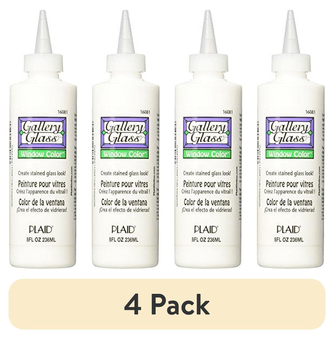 Color Window Liquid (4 pack) Plaid Gallery Glass Window Color 8oz Crystal Clear - Walmart.com