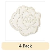 (1 pack) Plaid Surfaces Layered Wood Shape, Rose
