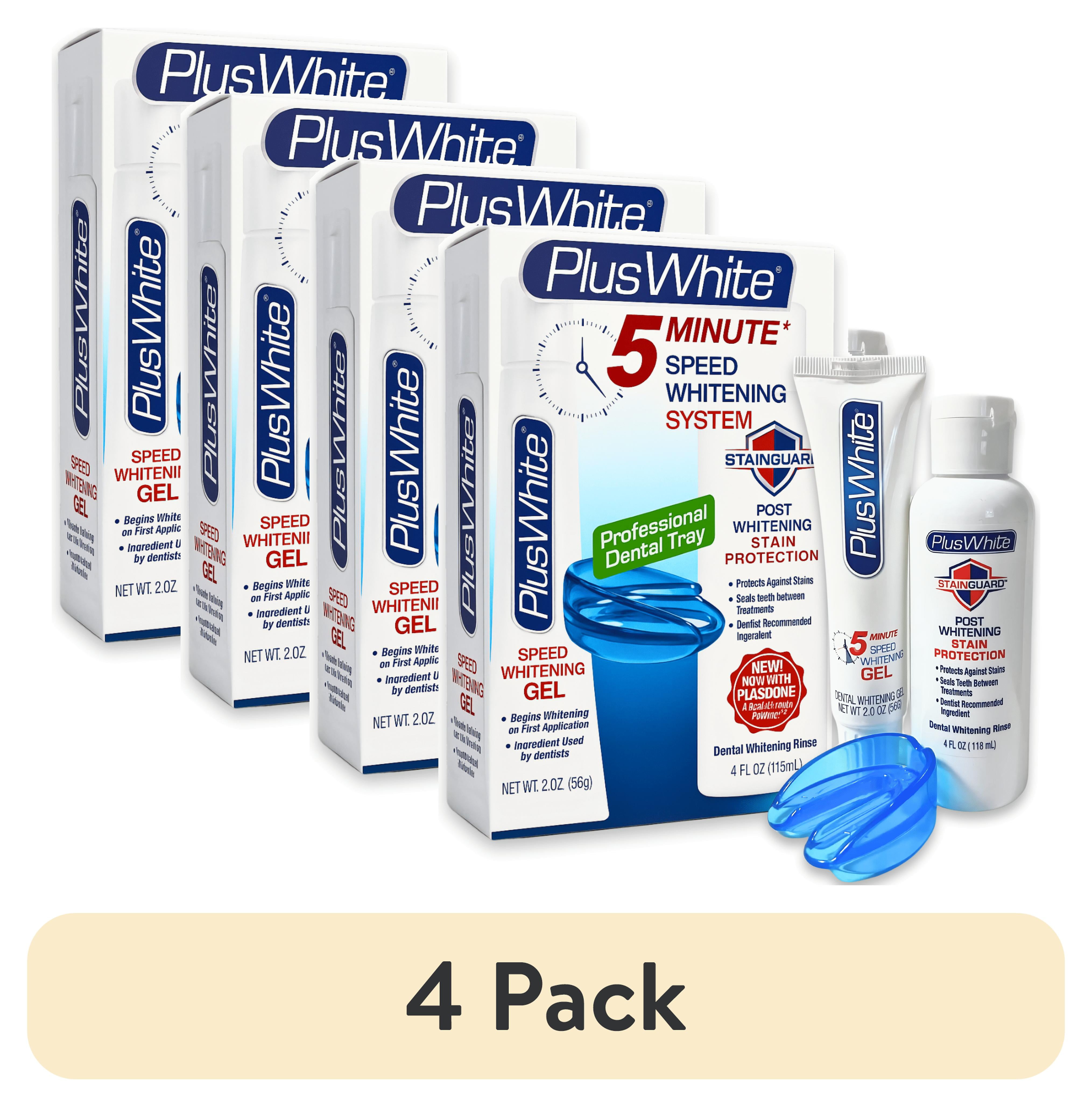 4 pack) Plus White 5 Minute Speed Whitening System – Fast
