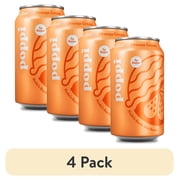 4 pack poppi Orange Cream Prebiotic Soda, 12 fl oz, 1 Pack Can