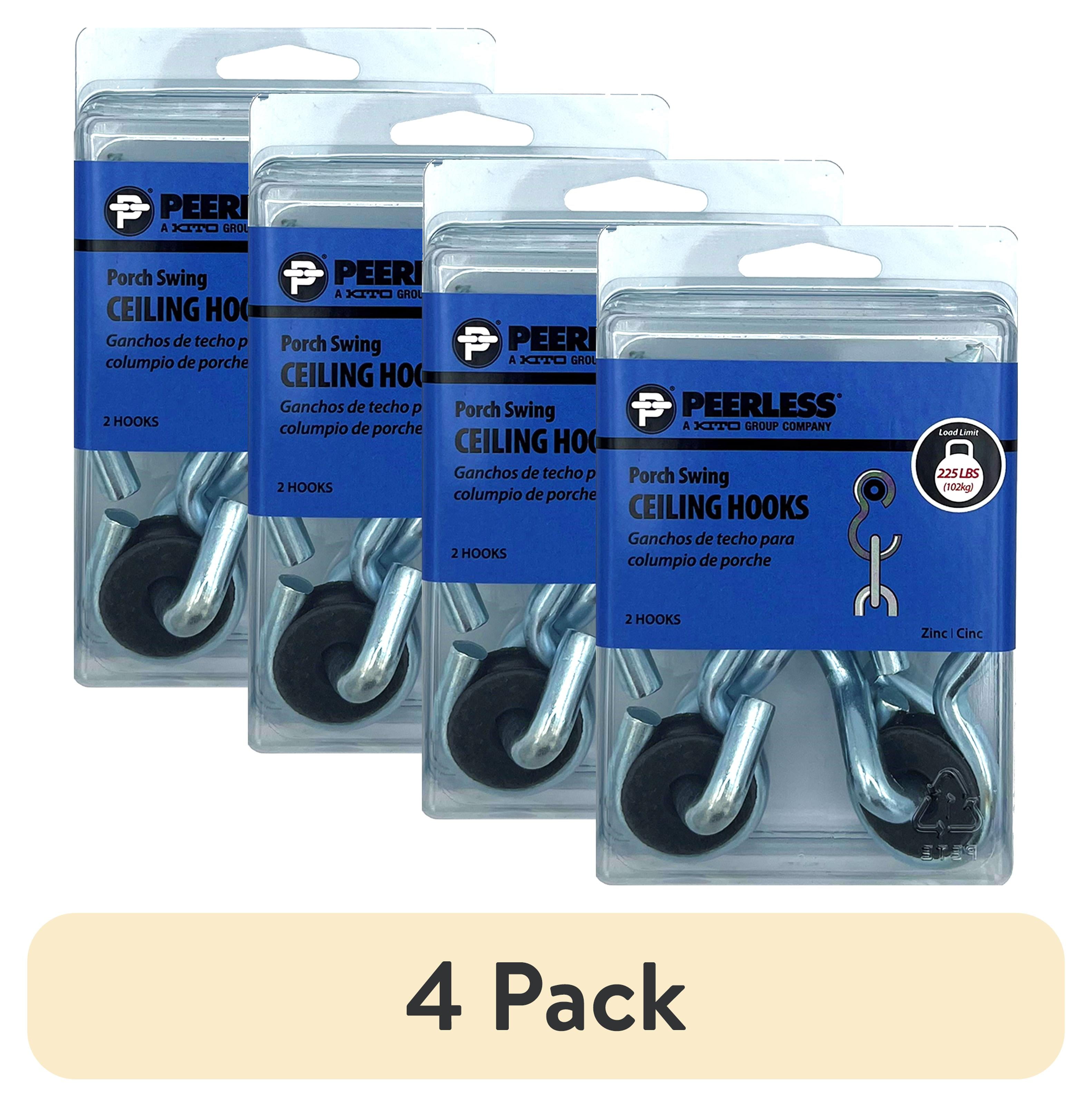 (8 pack) Porch Swing Ceiling Hooks, Zinc, 2 Pack, Peerless Chain Company, #4800460